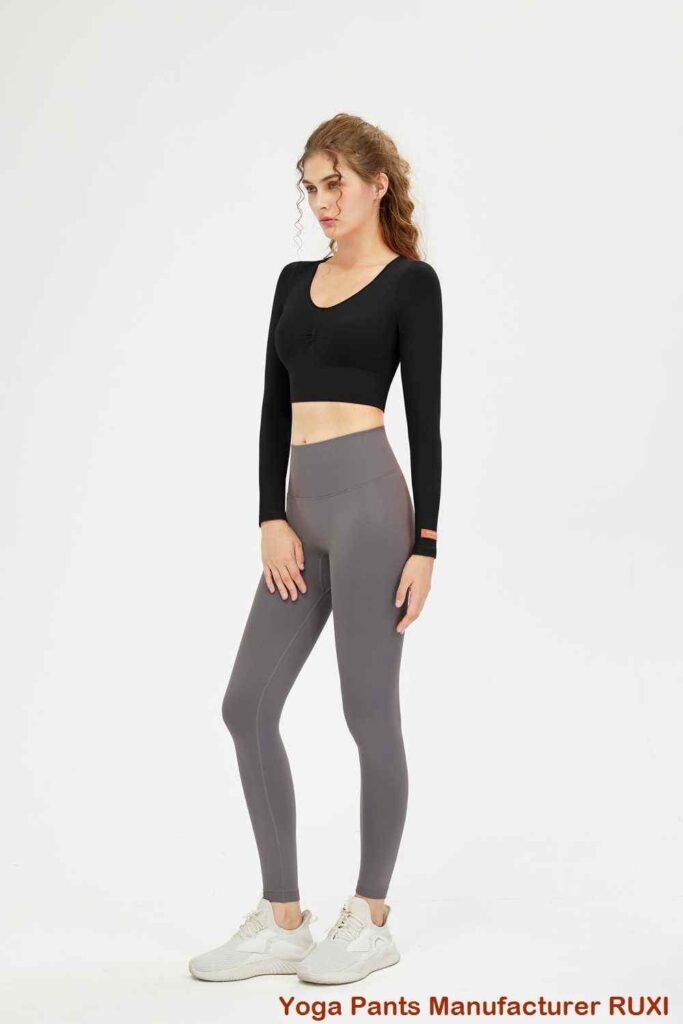 Eenvoudige zwarte sportlegging Comfortabel en stijlvol