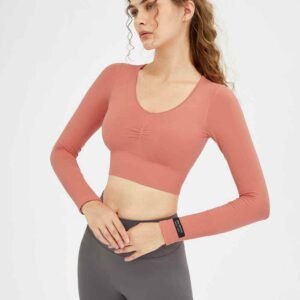 V hals yogatop stijlvolle comfortabele actieve kleding