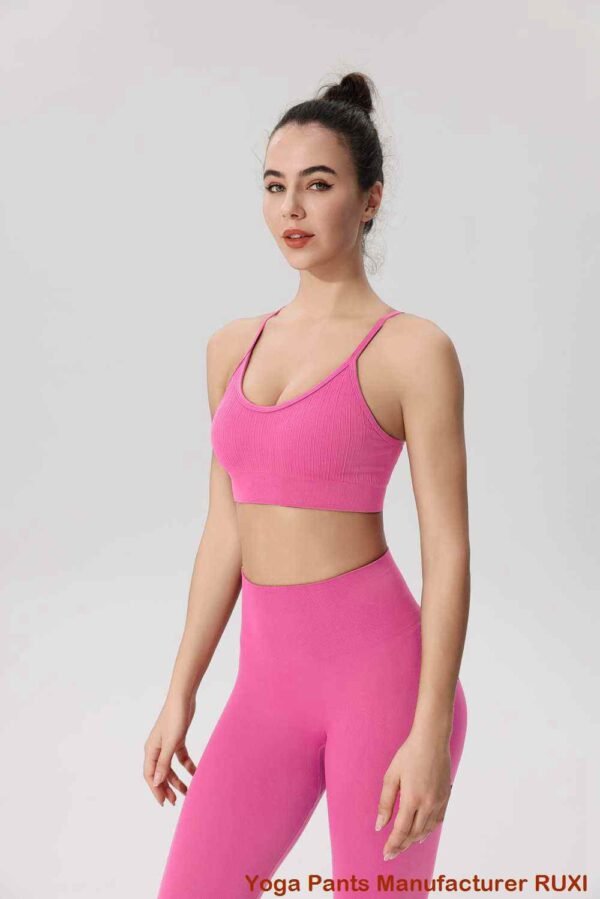 Beige Yoga Legging Comfortabele Stijlvolle Actieve Kleding