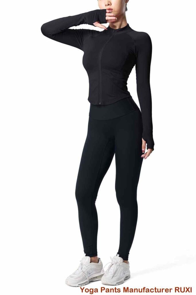 Zwarte High Waisted Gym Leggings voor Dames Ruxi be658