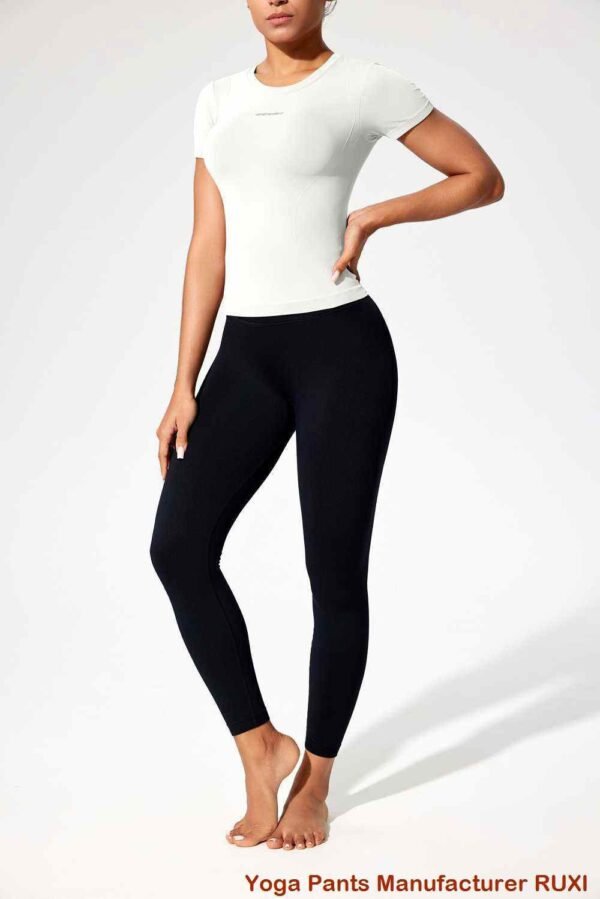 Zwarte workouttights voor dames legging met hoge taille