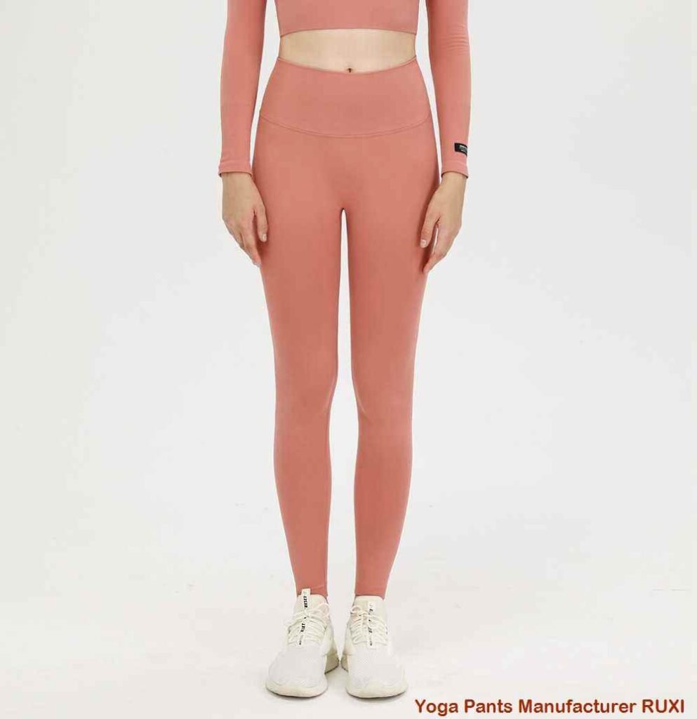 Ecologische groene yogabroek voor dames Ruxi be119