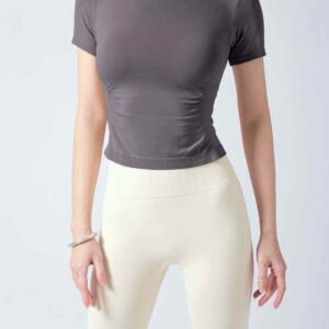 Olijfgroene sportbeha met hoge prestaties actieve kleding
