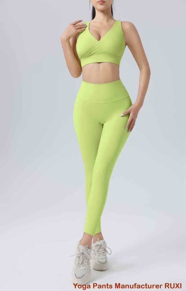 Neon roze sportbeha met hoge ondersteuning en comfort Ruxi