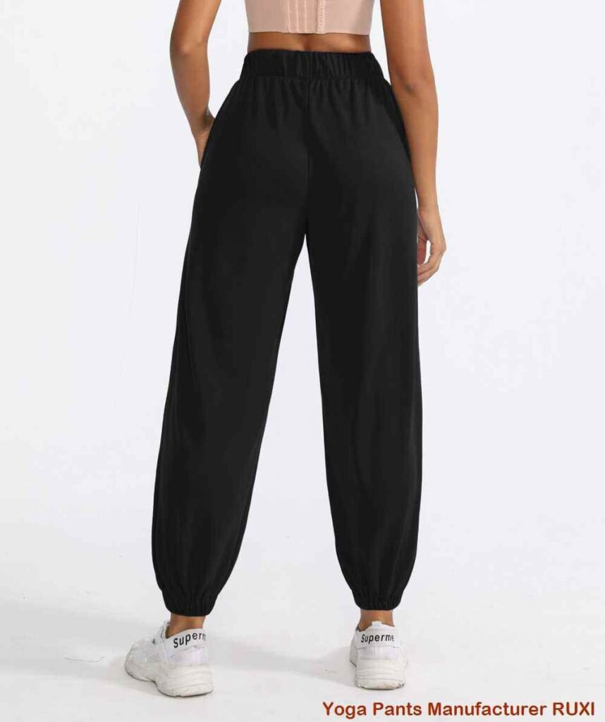 Zwarte hardloopshorts met hoge taille voor dames Ruxi