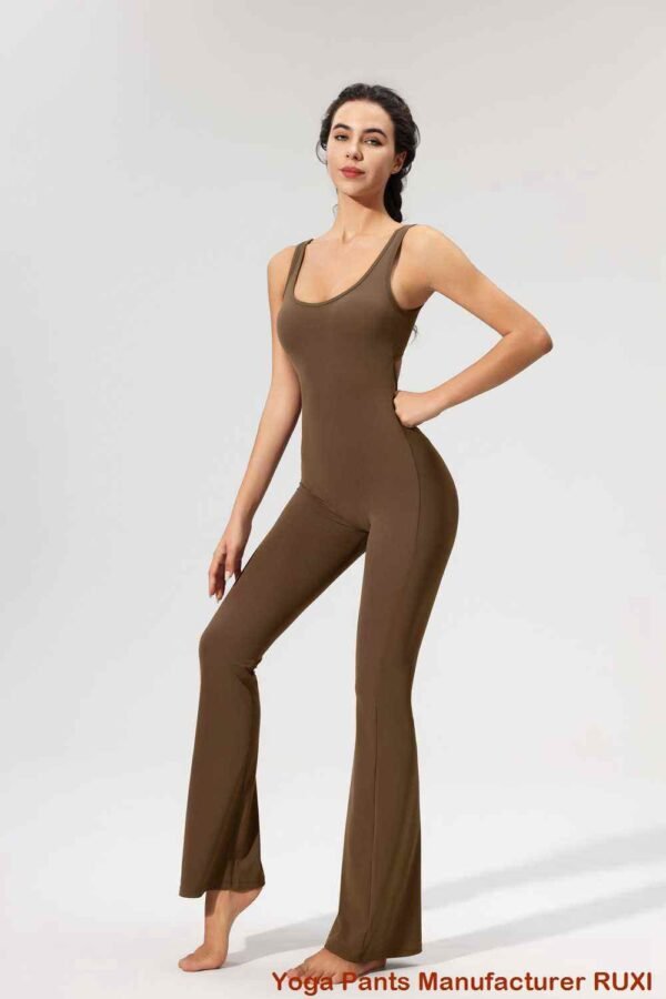Felroze flare legging voor dames Ruxi be493