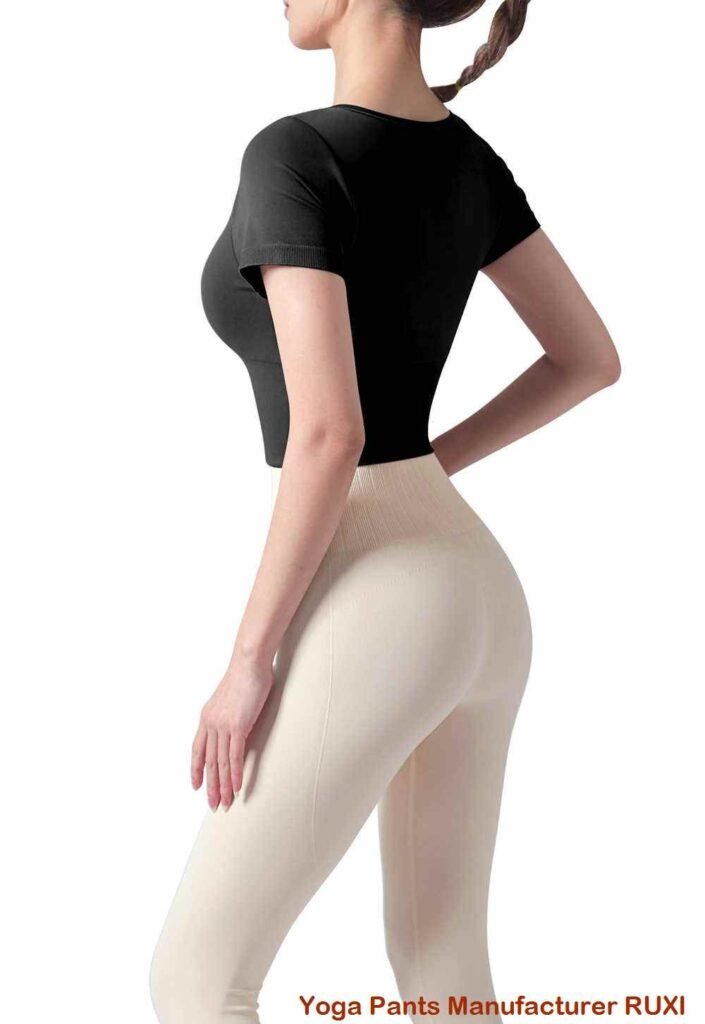 V cut hoge taille leggings stijlvolle comfortabele pasvorm
